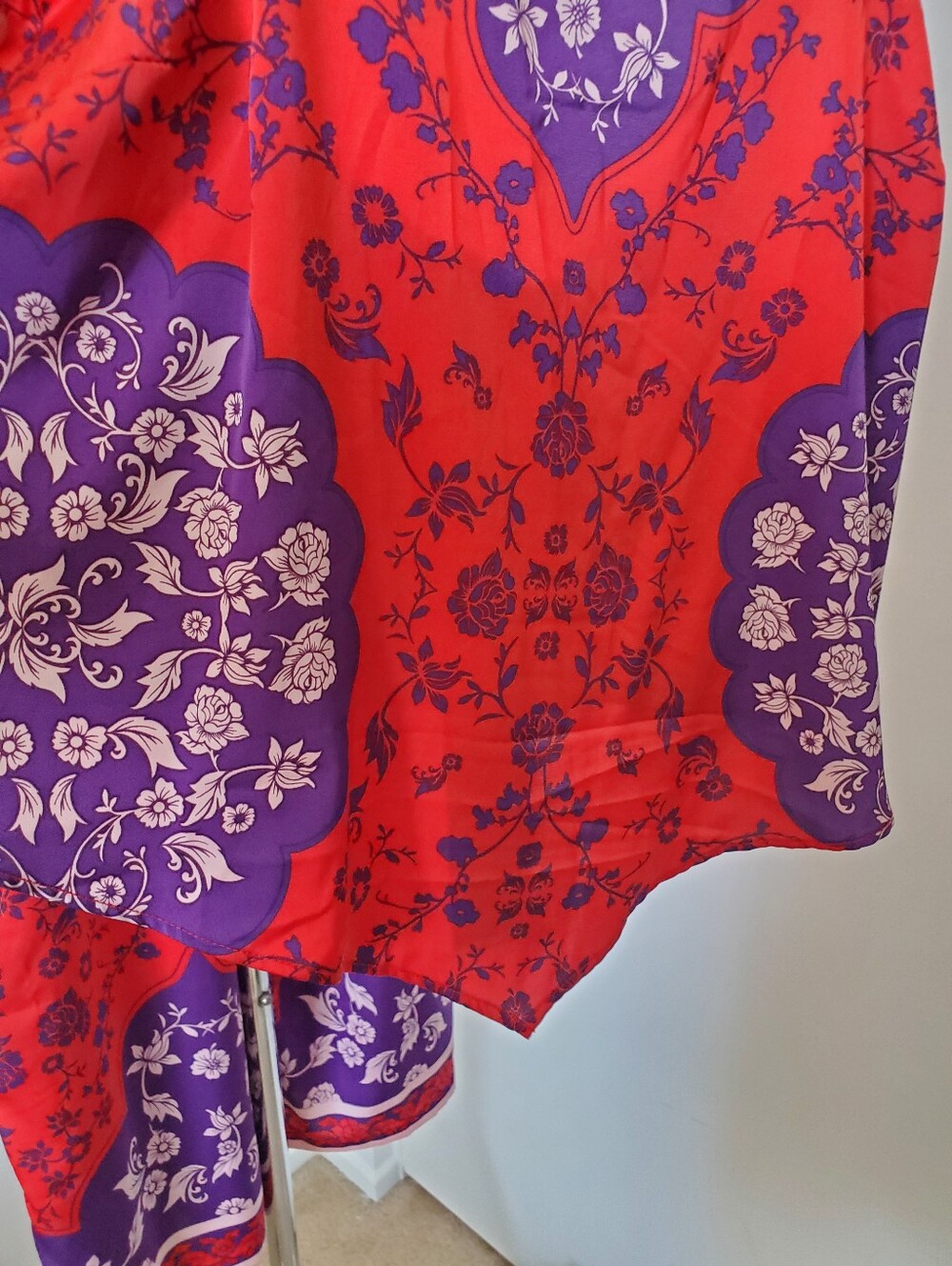 Rachel Roy Boho Satin 2 PC Pant Set M - Picture 4 of 12